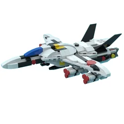 MOC military series building block model VF-1S Valkyrie fighter DIY creative educational children's toy gift assembly set