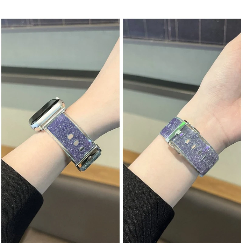 الفتيات هلام سيليكون حزام ل سوار ساعة يد آبل الترا 2 49 مللي متر 46 45 44 42 41 40 38 مللي متر سوار ل iWatch سلسلة 10 4 5 6 SE 7 8 9