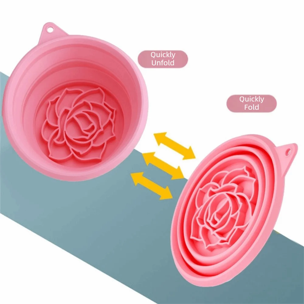 Silicone Ice Bath Washbasin Foldable Improved Blood Circulation Ice Bath Tub Bucket Relief Stress Rapid Cooling Bathing Travel