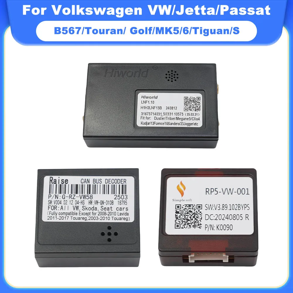 

Коробка Canbus RP5-VW-001 VW-RZ-58 LNF1.10 16-контактный адаптер для Volkswagen VW/Jetta/Passat/B567/Touran/Golf/MK5/6/Tiguan/Skoda/Seat