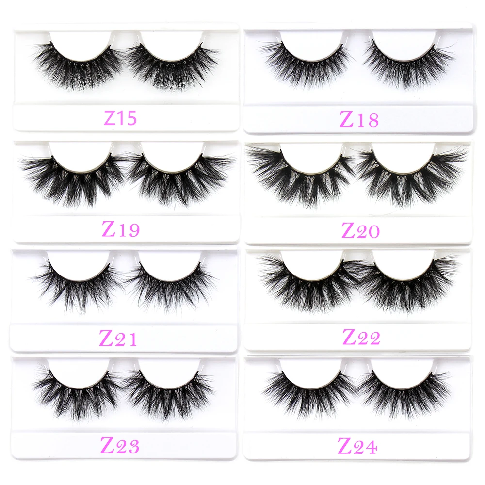 Großhandel Nerzwimpern 3D Flauschige Wispy 12mm-20mm Wimpern Natürliche Weiche Flauschige Falsche Wimpern 500 Stile Verfügbar – Detail 22