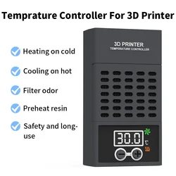 Resin LCD 3D Printer Mini Heater Heating Thermostat Temp Control Temperature Controller for ELEGOO,ANYCUBIC,CREALITY LCD DLP