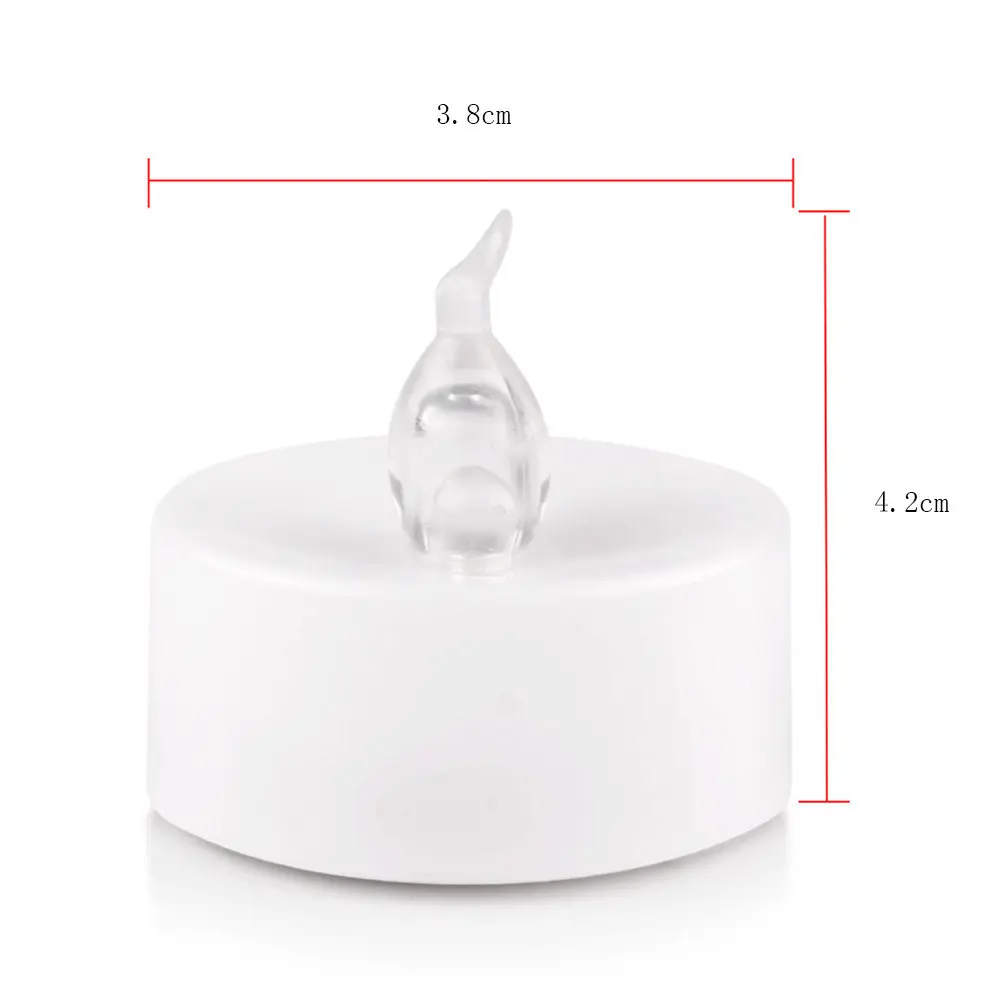 36Pcs LED Flameless Tealight Candles Battery-Powered Tea Light Realistic Flickering Effect Safe Decoration for Weddings