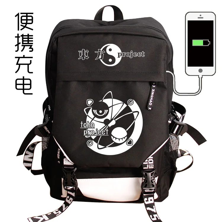 Touhou Project Student Backpack Anime School Bag Japanese College Style JK Uniform Bag