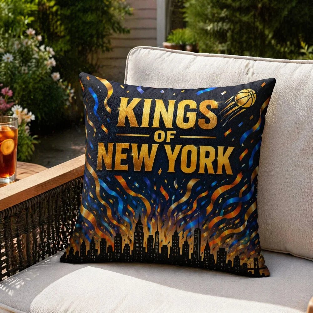Multi Size Stuffed Throw Pillow City Skyline Confetti Print Complete Square Cushion Not Cover Patio Sofa Urban Home Decor Pillow