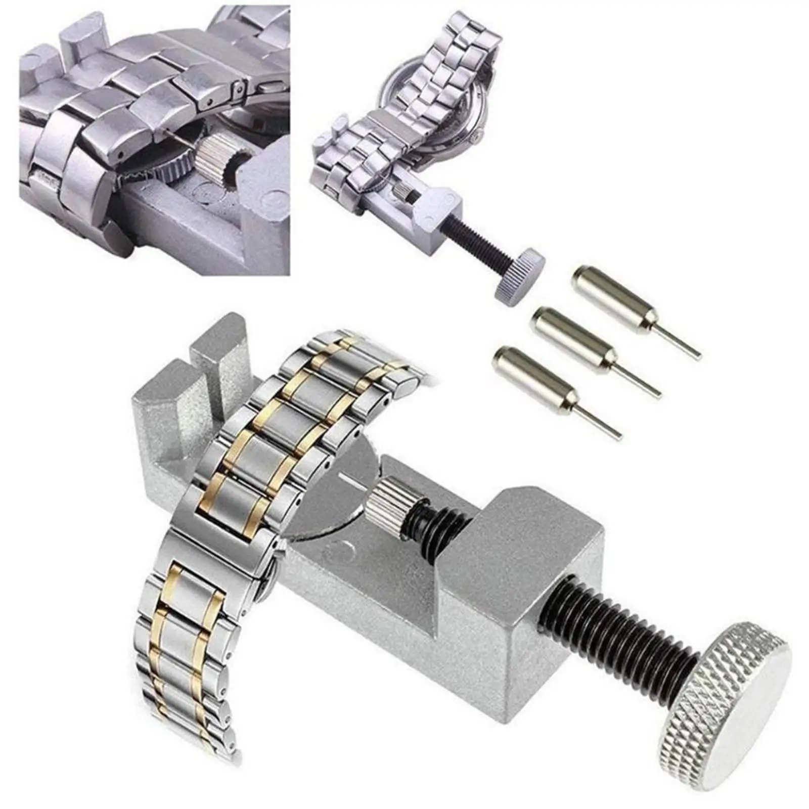 Adjustment Watch Band Strap Repair Tool Kits Pin Pusher Disassembly Watch Band Opener Steel Belt Link Pin Remover Resizing Tool