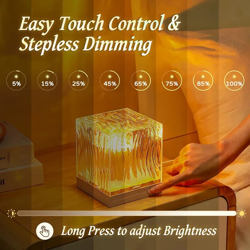 السماء المرصعة بالنجوم العارض مصباح جديد الشمال ضوء المحيط مصباح بار جو الحفلات الديكور ليلة عطلة هدية #4