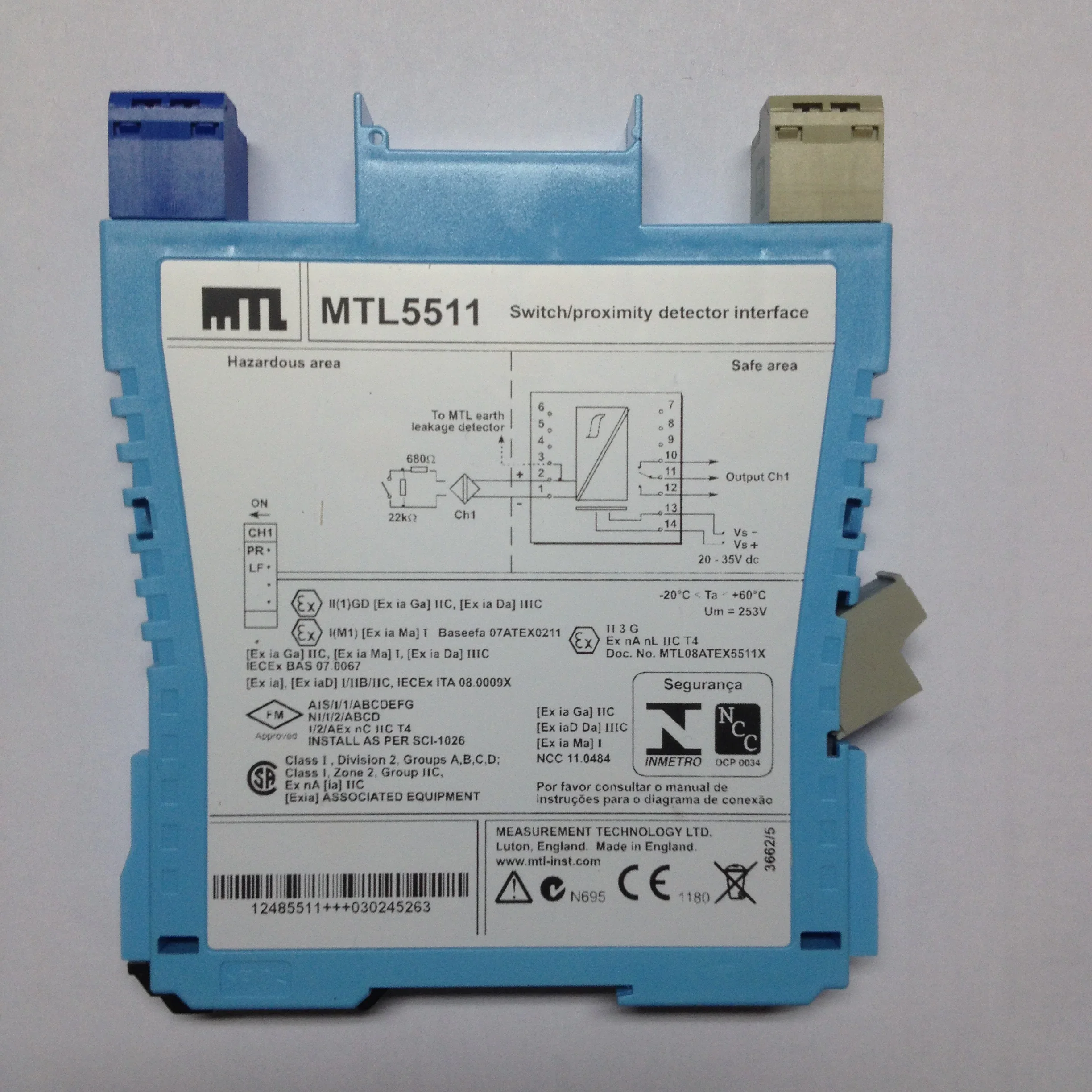new Original MTL MTL5531 vibration sensor safety grid