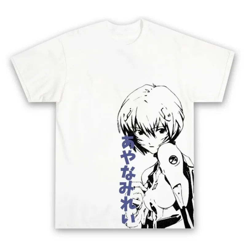 Camiseta Harajuku de algodón puro Retro para las cuatro estaciones, Anime Gospel, adecuada para hombres y mujeres, ropa de calle