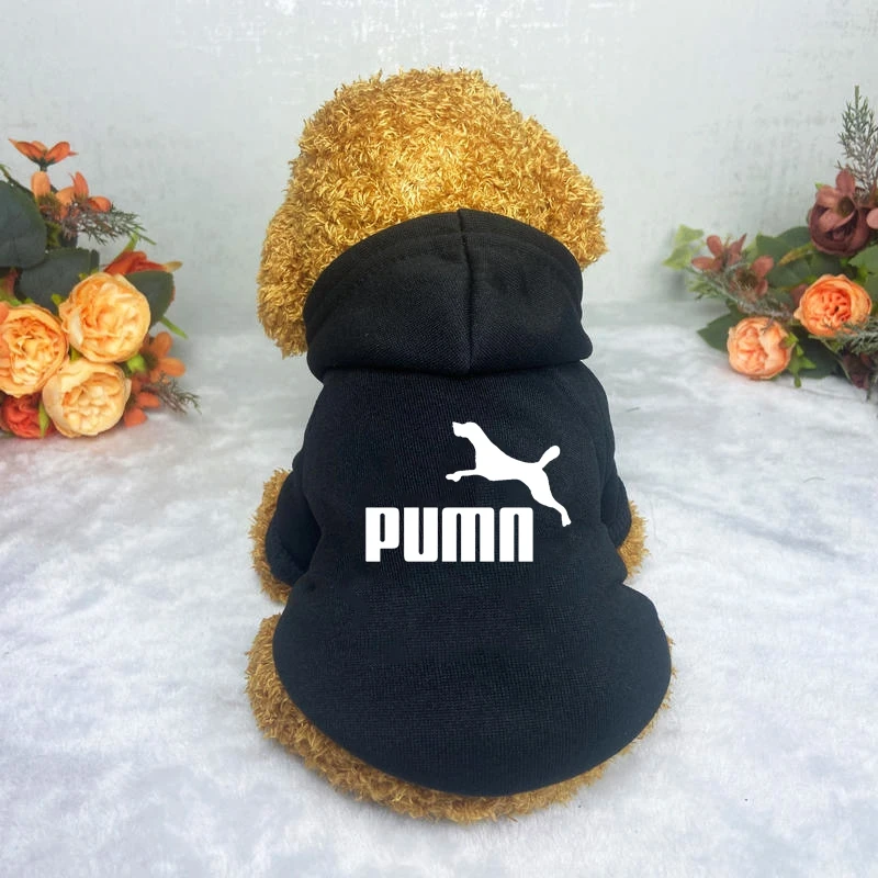 PUMN Dog Spring Hoodie Sweatshirts with Pockets Warm Dogs Clothes for Small Dogs Chihuahua Coat Puppy Cat Custume French Bulldog