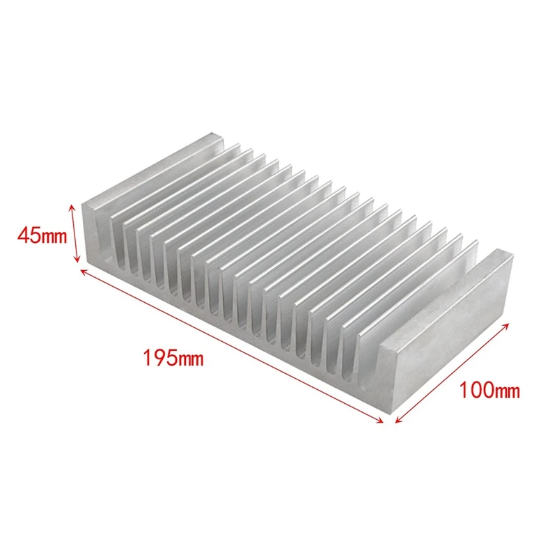 1 Piece Radiator Dense 14 Tooth Heat Sink 50X50x150mm Aluminum For Power Amplifier Heater Computer Water Cooling System image 6