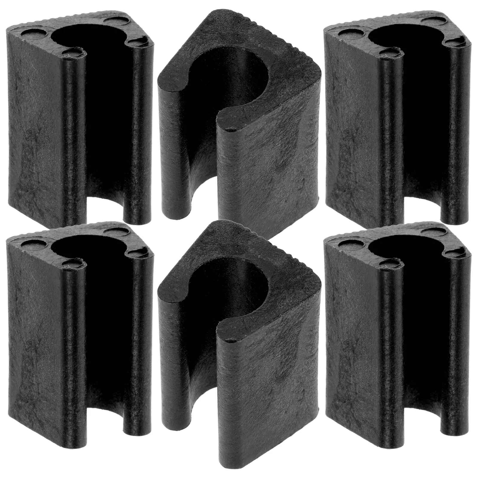 24 Buah Bantalan Furnitur Pelindung Kaki Kursi Berbentuk U Plastik Anti-selip Bantalan Lantai Tahan Lama untuk Kursi Pelindung Lantai Kaki Kursi