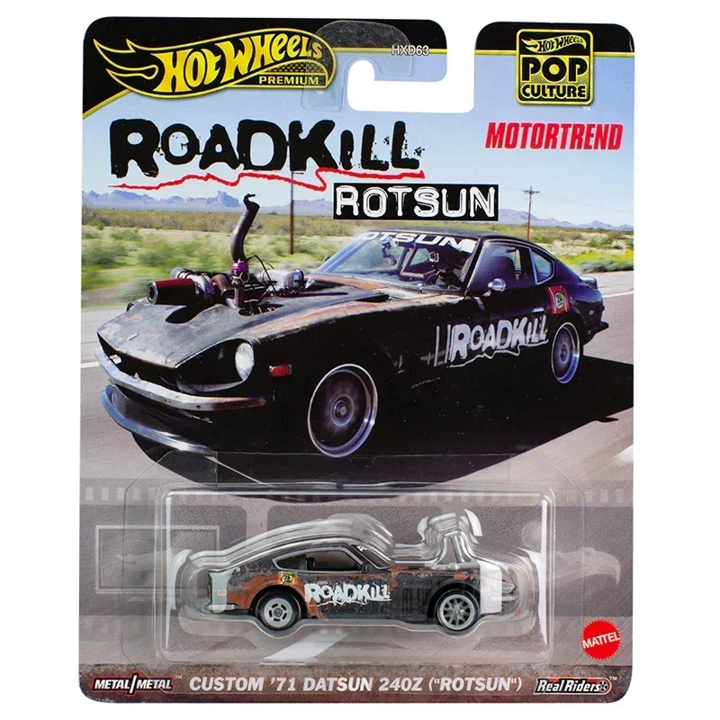 Mattel Hot Wheels Premium Car Pop Culture Boys Toys 1/64 Diecast Forza Horizon Ford Escort Datsun Barbie Vehicle Time Machine