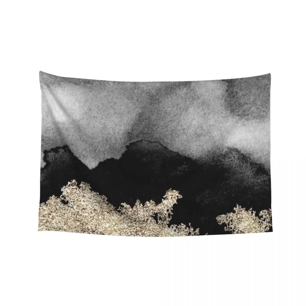 

Extravagant Watercolor Ombre with Gold Tapestry Wall Hanging Wall Hanging Wall Deco Tapestry