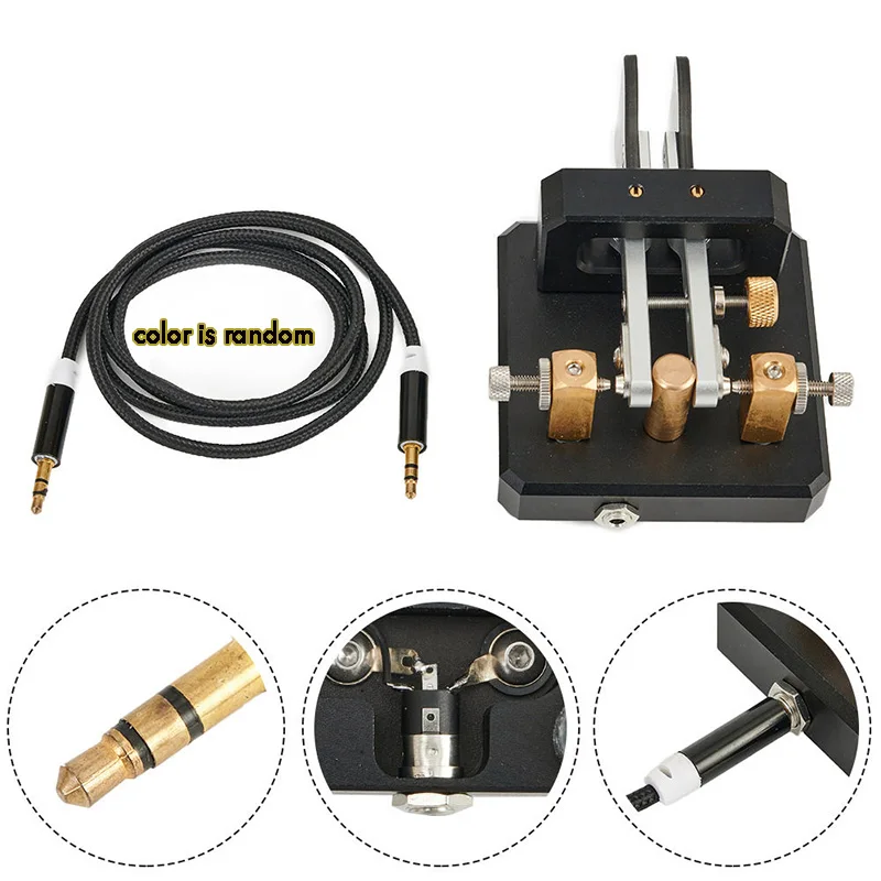 Double Paddle Morse Code Key Automatic CW Telegraph Tapper for Training Shortwave Telegram CW Key
