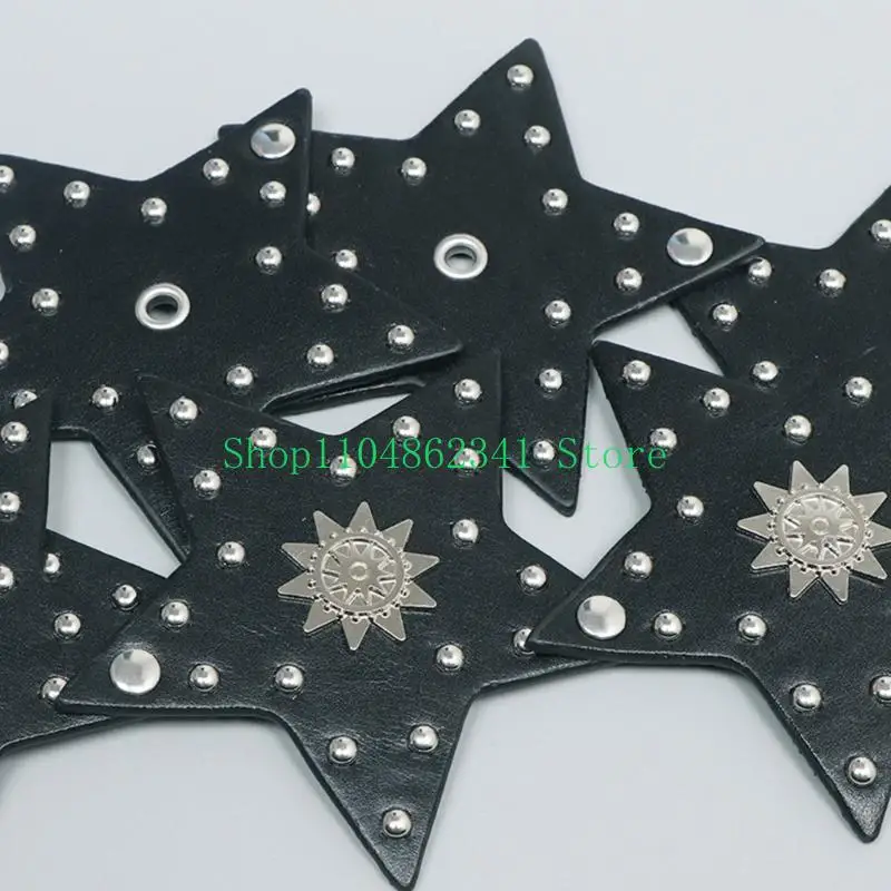 5ASD STAR REMET TAIUS BELT BUDSS Cool Studded Belt Stijlvolle Cowgirl Novelty Belt