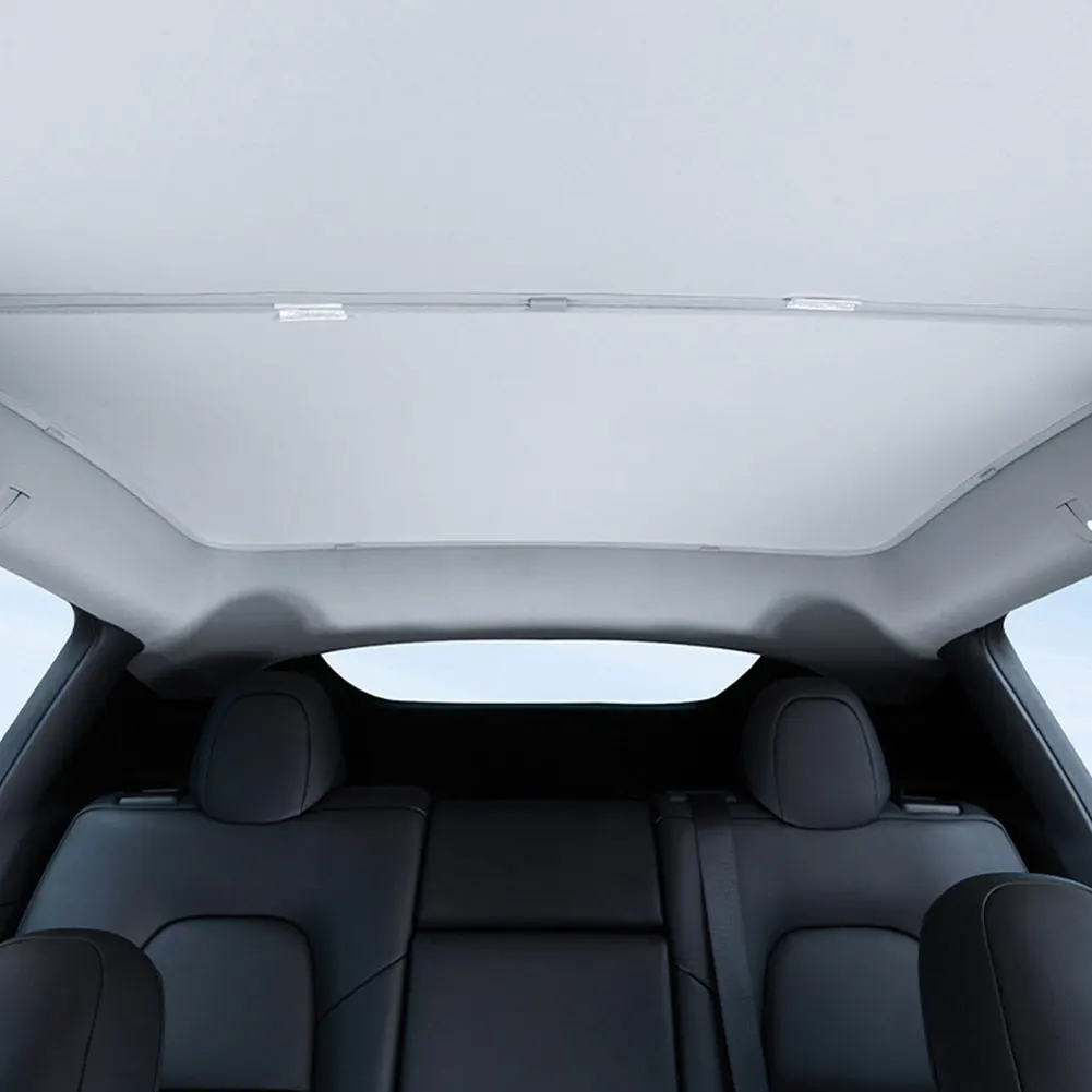 

Front Rear Skylight Sunshade UV Protection Front & Rear Top Glass Window Roof Shade for TESLA Model 3 2024 Accessories