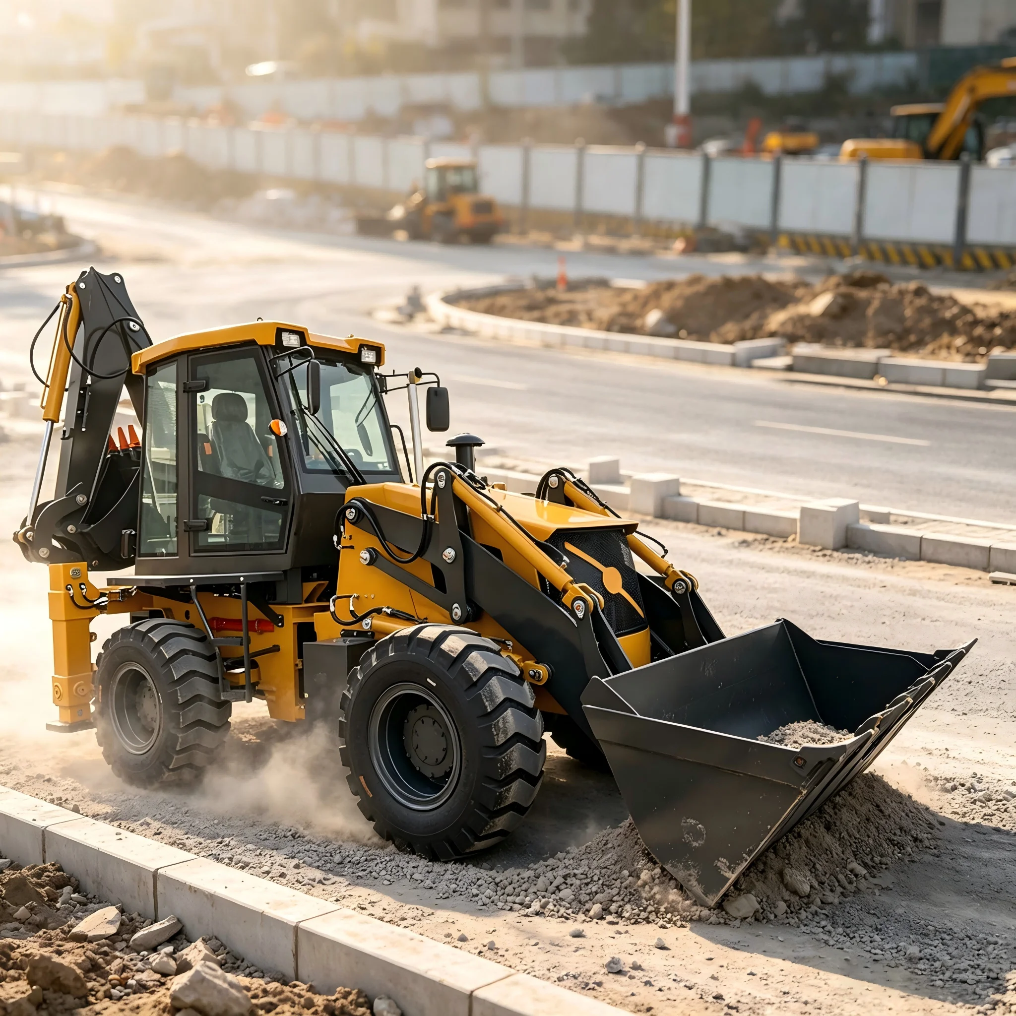 Powerful digging force deep digging depth new backhoe loader chinese backhoe outdoor backhoe