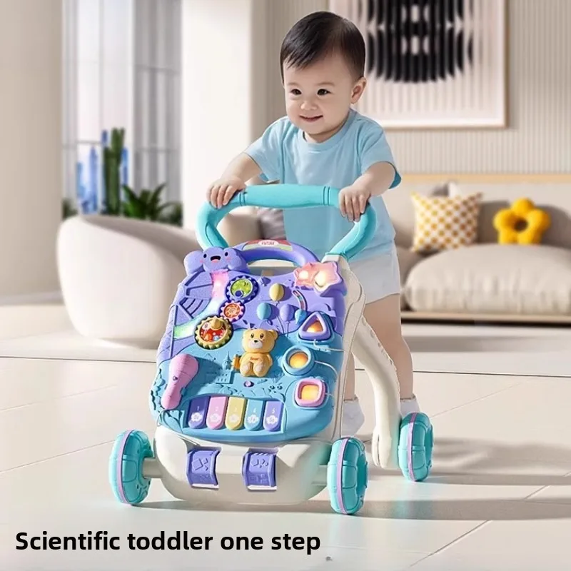 مشاية جديدة للدفع اليدوي لعام 2025 مضادة للساق للرضع والأطفال متعددة الوظائف من عمر 6 إلى 18 شهرًا ومضادة للدحرجة بعمر سنة واحدة #1