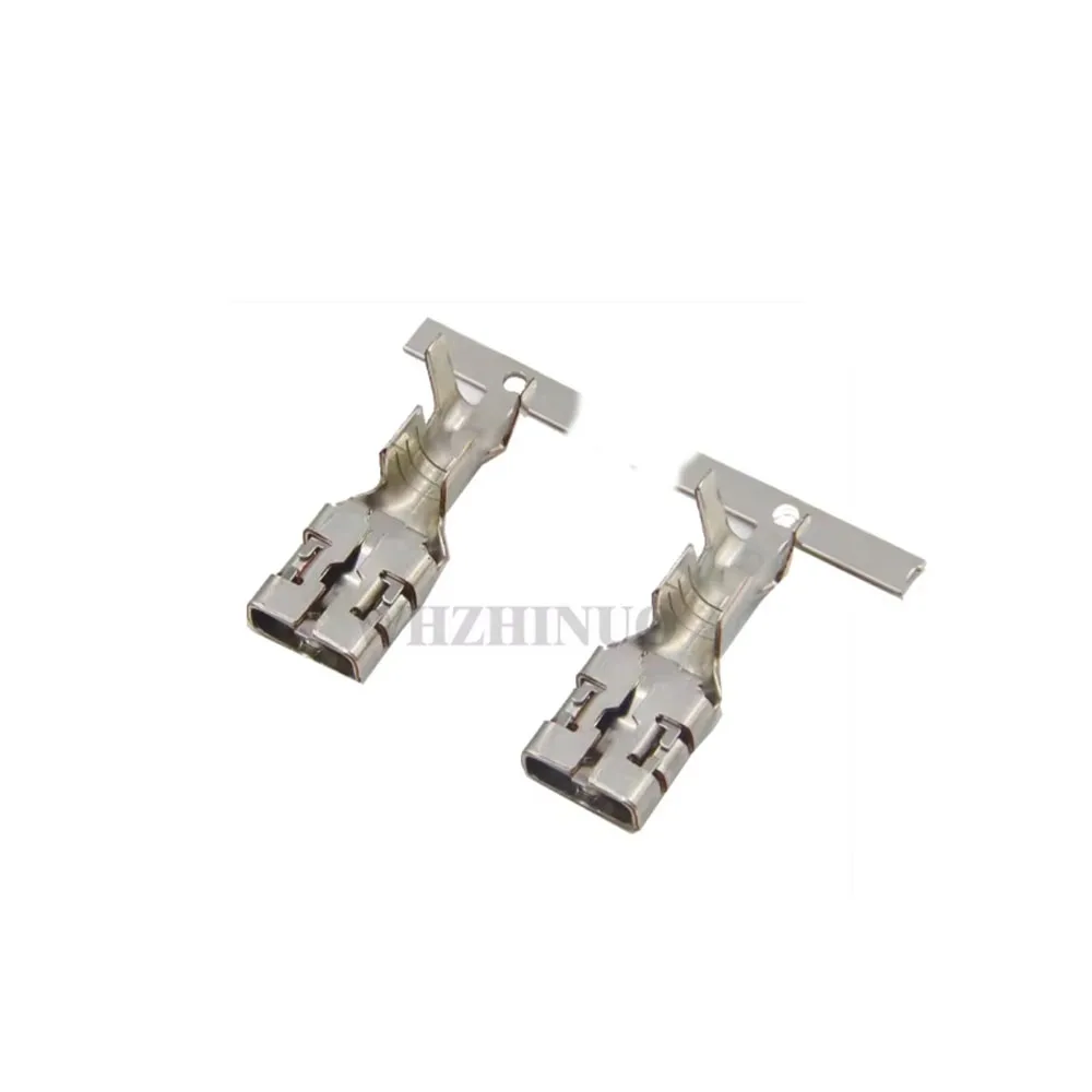 

10/20/50 шт. 7116-3251 7116-3250 набор кабельных наконечников с плоскими вилками, латунные разъемы для электрических кабелей 9,5 мм для автомобиля, мотоцикла