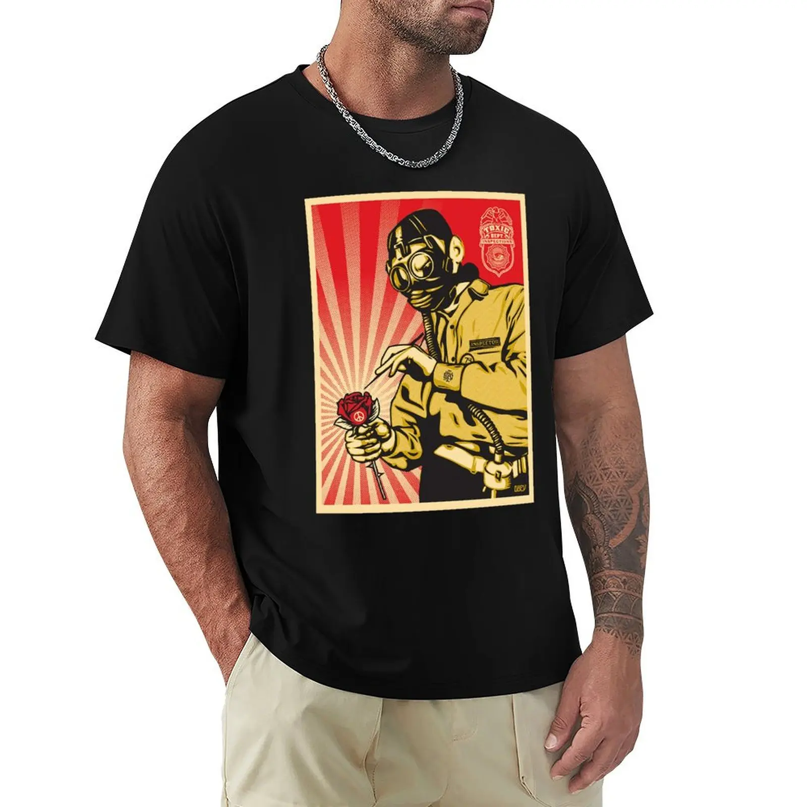 Art by Shepard Fairey, Shepard Fairey Art urbain T-Shirt Casual Trendy Short Sleeve T-Shirt
