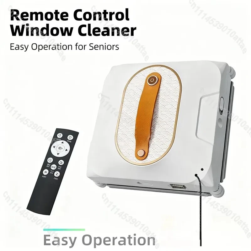 Electric Window Cleaning Robot with 6000Pa Suction Anti-Fall Remote Control One-Button Start Low Noise for High-Rise Glass House