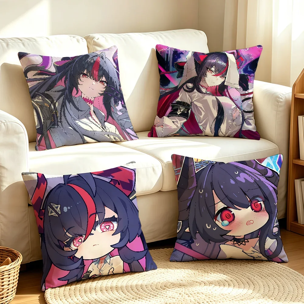 Shinku Game Neverness to Everness cushion cover Soft Smooth Hidden Zipper Washable Decorative Couch Office Housewarming Gift