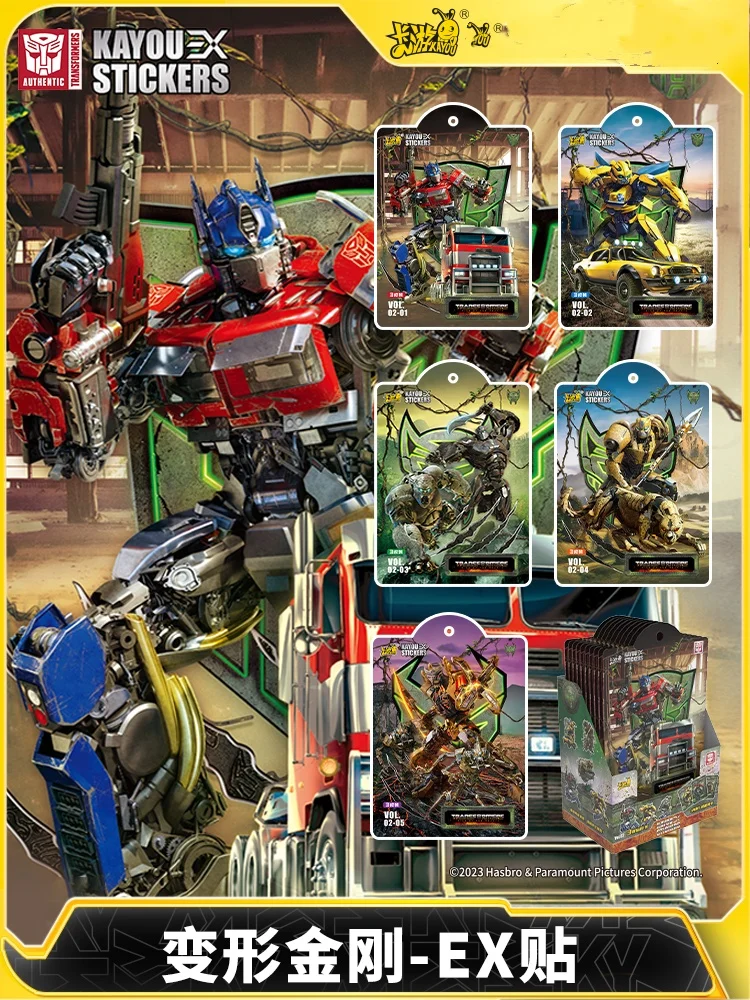 KAYOU Transformers Cards Transformers Stickers Cartoon Anime Trading Card Character Peripheral Toy For Children Birthday Gifts