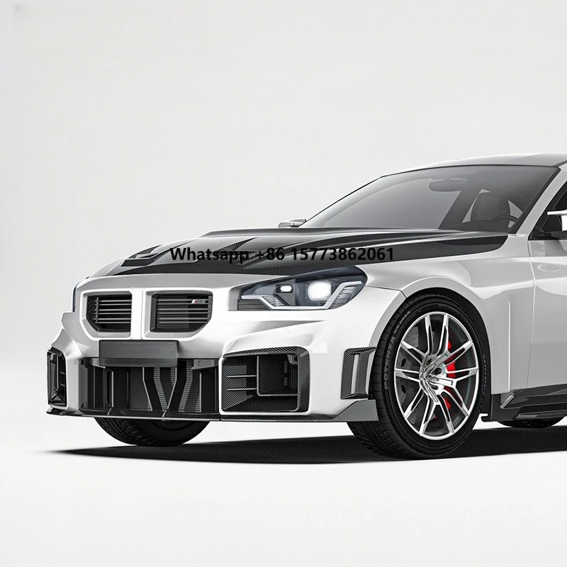 Dry Carbon Fiber Body Kit Front Spoiler Splitter Bumper Lip for  M2 G87