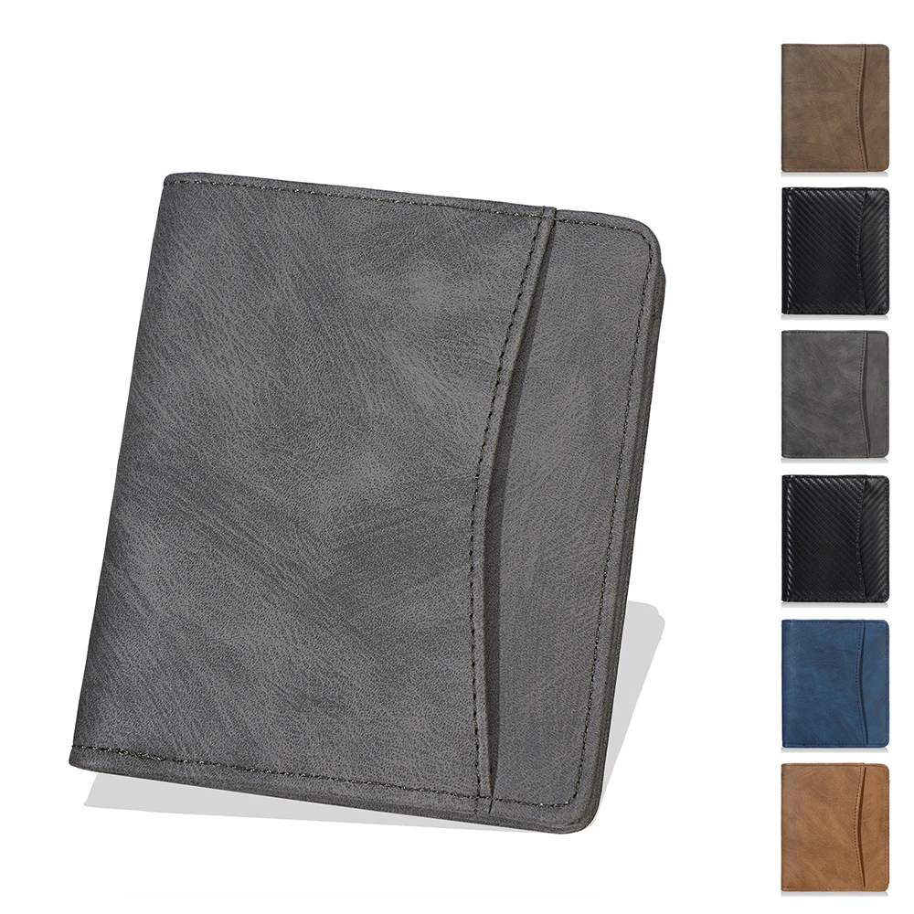 1Pc Simple Style Men's Wallet, with Independent Coin Pocket Design, Lightweight Card Holder, Dual-Purpose Wallet for Commuting and Leisure, Suitable as a Gift for Boyfriend