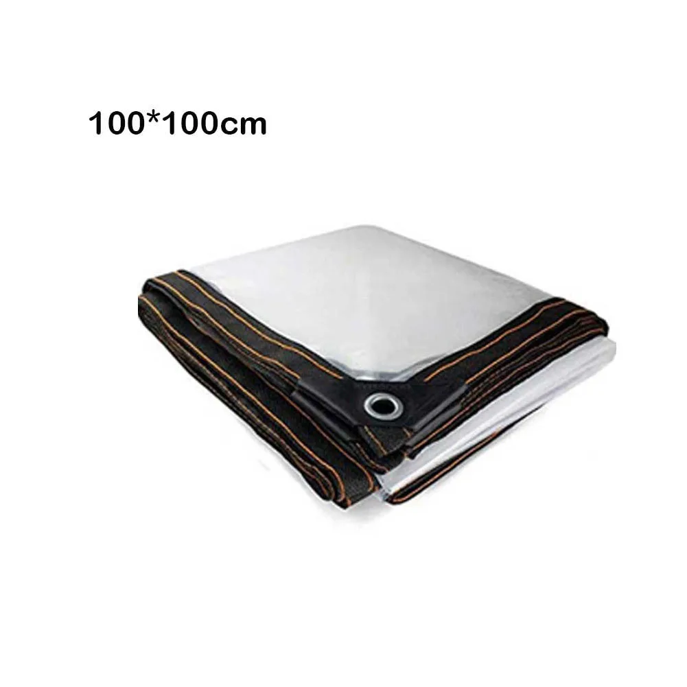 Waterproof Tent Transparent Tent Heavy Duty Rainproof Transparent Tarpaulin With Grommets Has Reinforced Edges