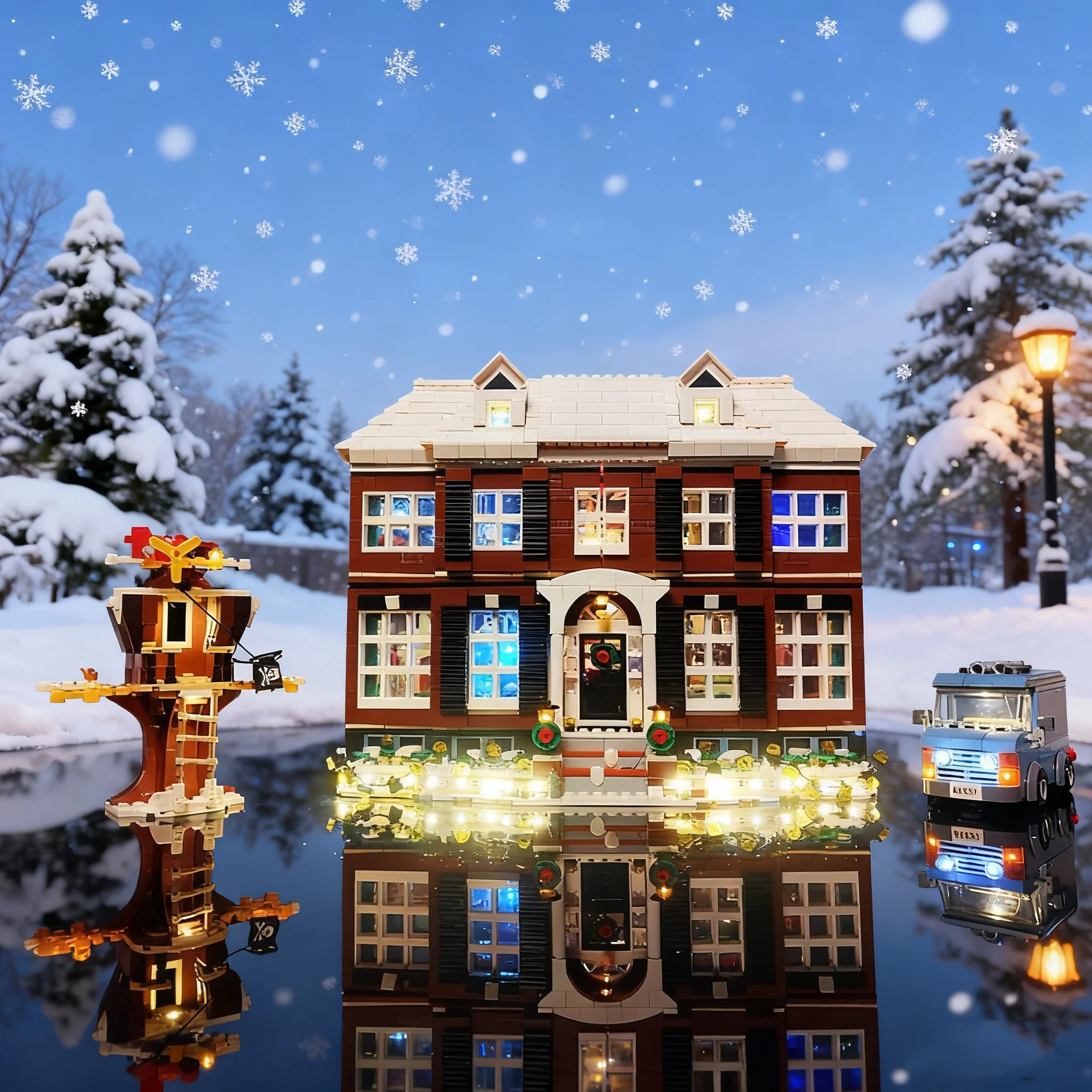 

Led Light Kit Compatible with LEGO Home Alone Kevin 21330 House With Lamp Ideas Not Include Building Block(Only Led Light Kit)