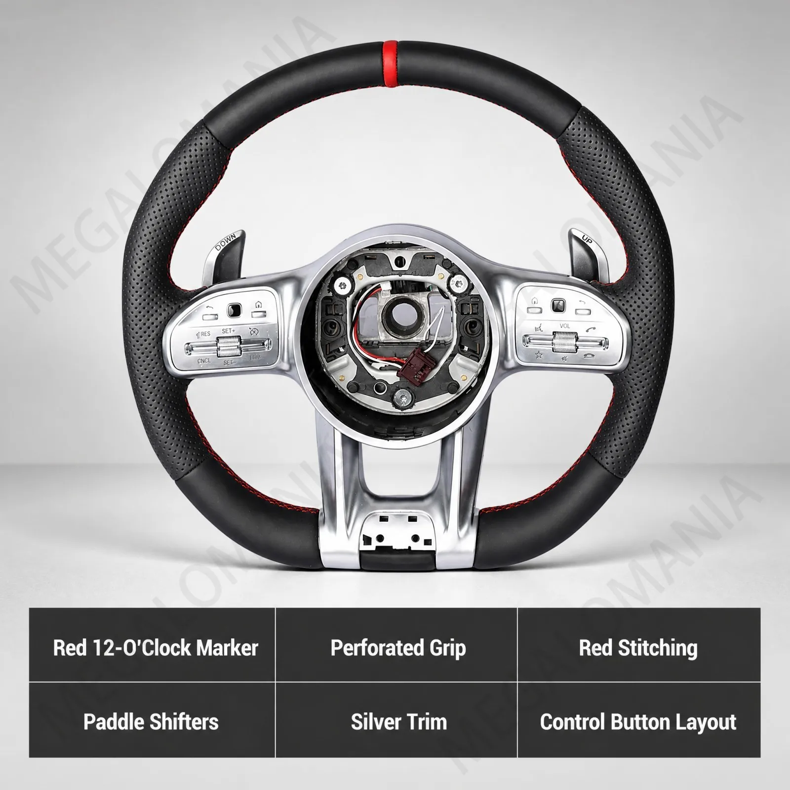 Steering Wheel For Mercedes-Benz AMG W809 W205 C205 W213 C238 C257 X253 X167 V167 W463A view 2