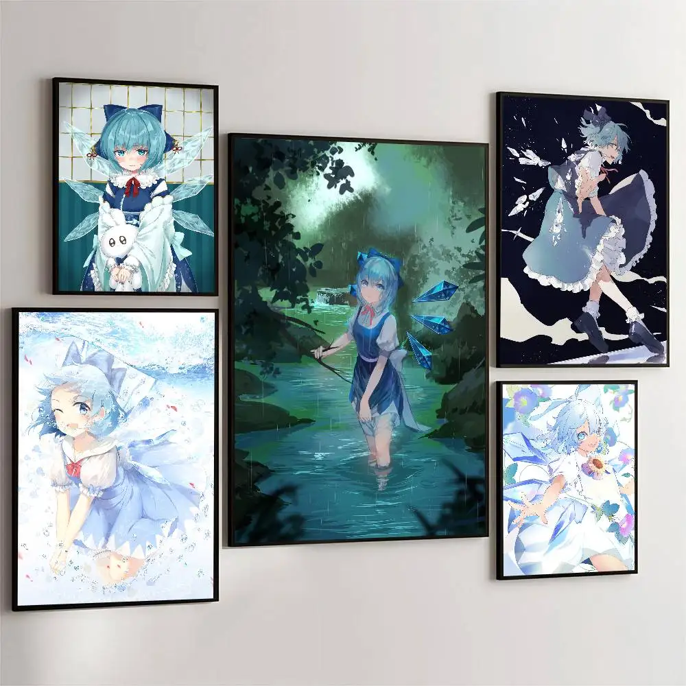 Cirno Touhou Project Poster Wall Art For Study Living Room Decor Unique Home Decoration Picture