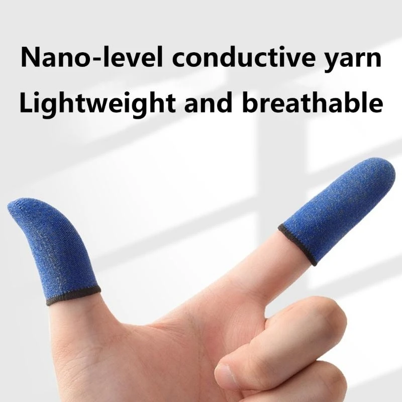 Coperture per dito 02DD guanti antidri per i giochi mobile dito.