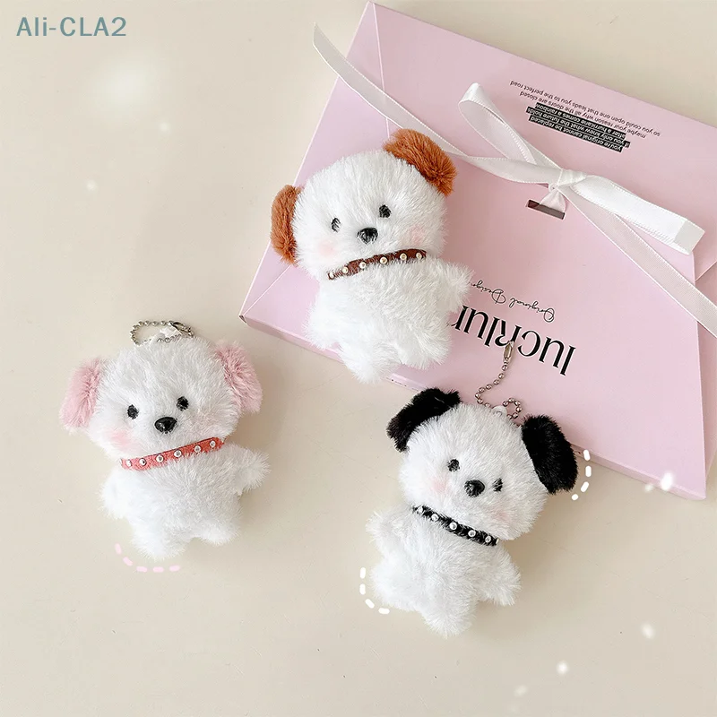 

Cartoon Cute Plush Collar Puppy Doll Toys Pendant Backpack Hangings Decoration Gifts