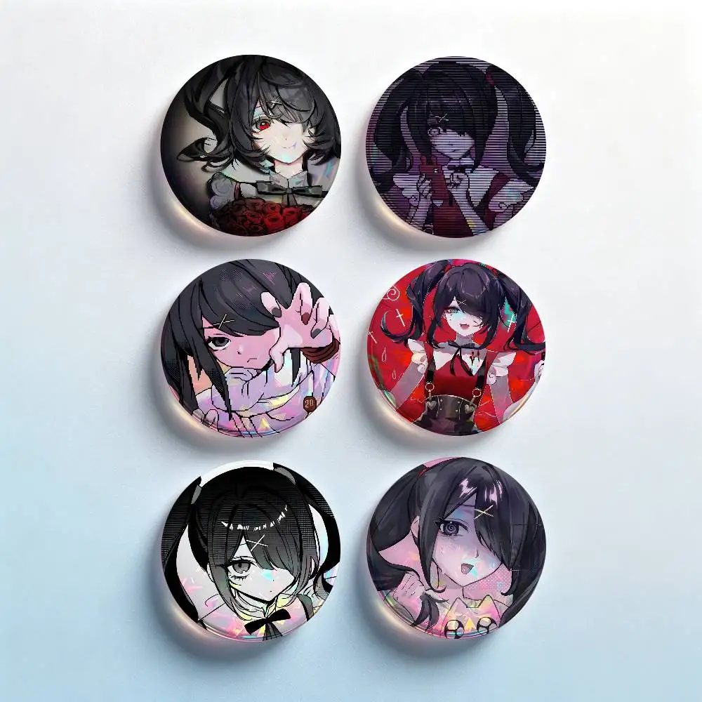 Ame Chan Needy Streamer Overload 2 Pieces Set Badge Set Fashion Brooches for Women Men Backpack Accessory Bag Badge Jewelry Gift