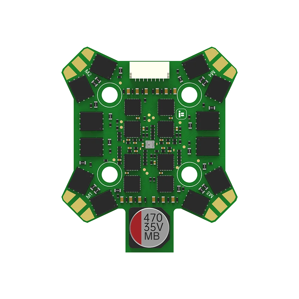 

iFlight fpv ESC BLITZ E55R 4-IN-1 ESC (G3) 2-6S BLHeli32 with 20x20 mounting pattern for FPV Parts