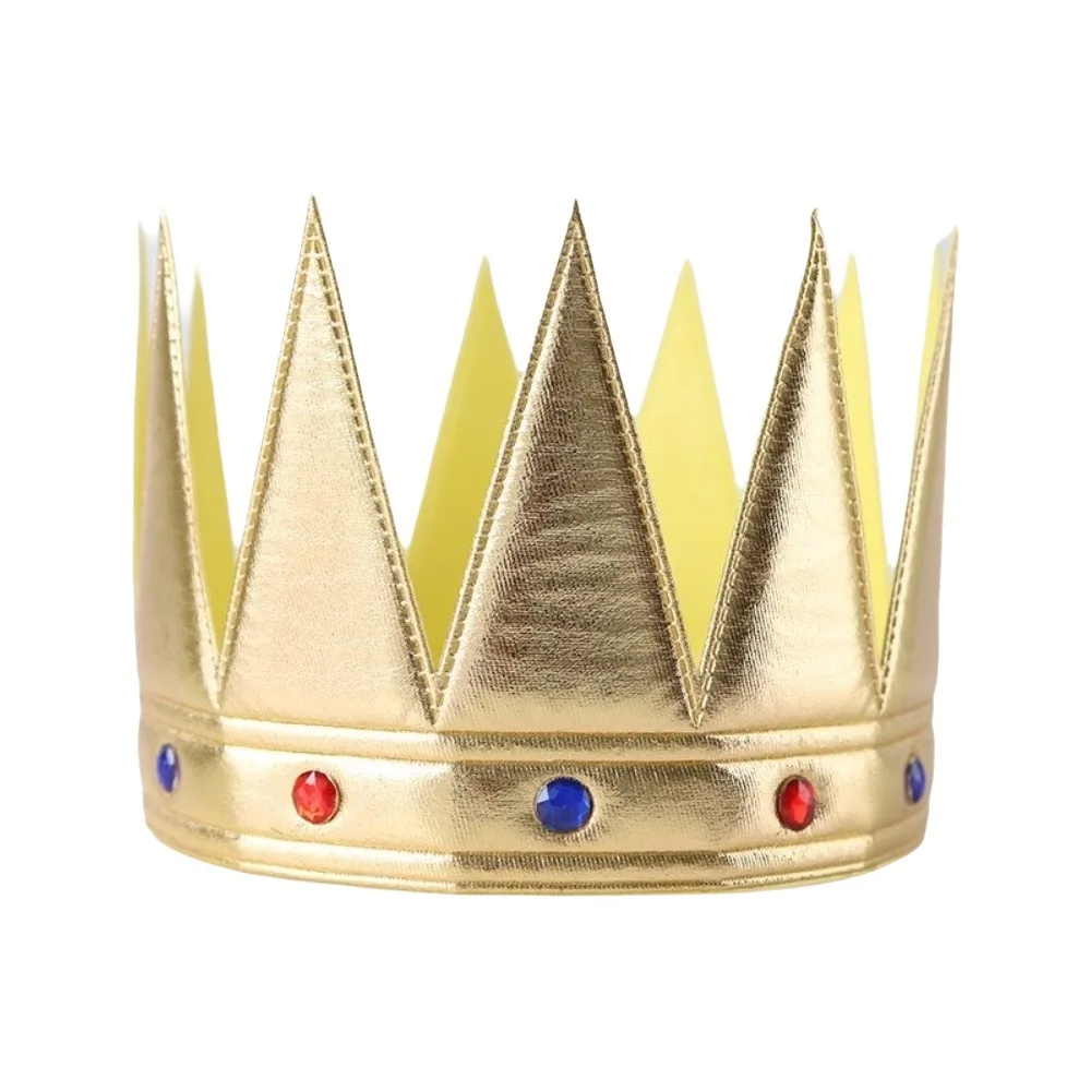 Nouveauté Serre-tête de roi en strass pour cosplay, déguisement de prince, performance, festival, accessoire photo