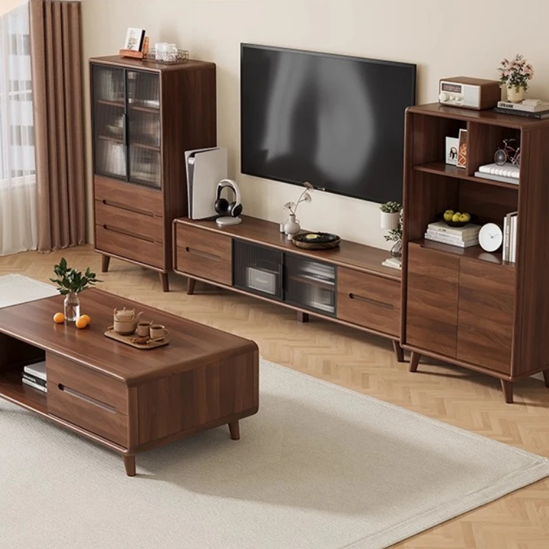 

Retro Living Room Tv Stands Modern Designer Wall Wood Tv Stands Monitor Speaker Designer Drawers Suporte Para Tv Home Furniture