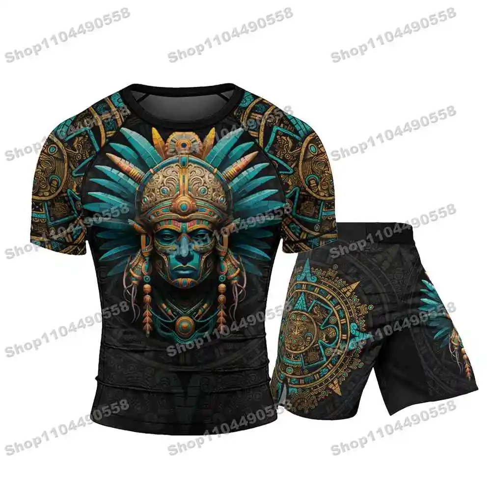 N333th Kinds Of Newly Myth Rash Guards Surfing Beach Swimwear Diving Gym Short sleeves MMA BJJ Men Jiu Jitsu Fitness Sets