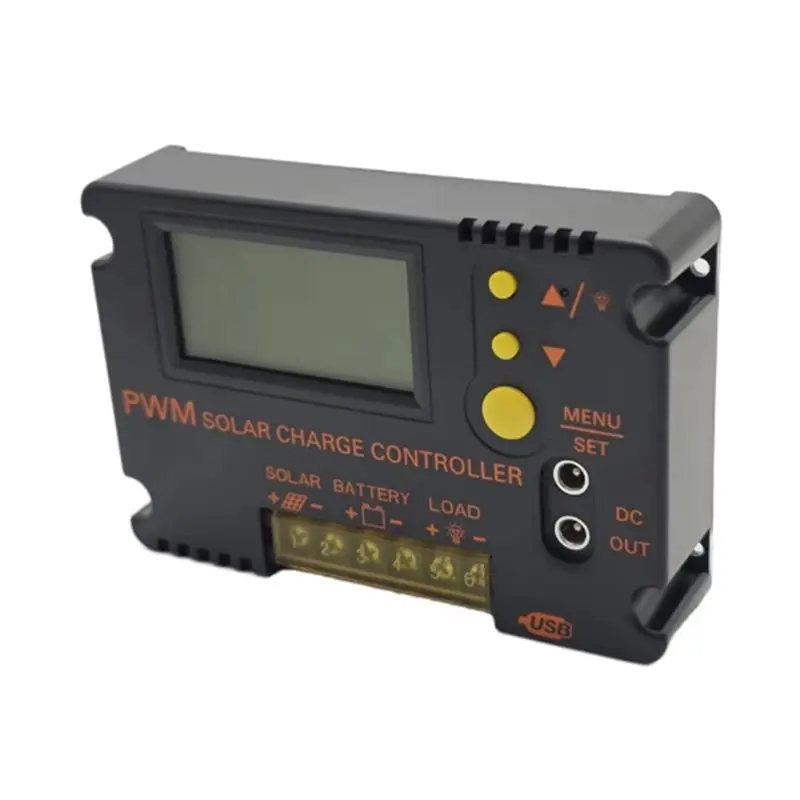 B23B Solar Charge Controller 30A 12V 24V LCD Display For 11.1V 12.8V Battery Panel Regulator For Off-Grid Solar Systems