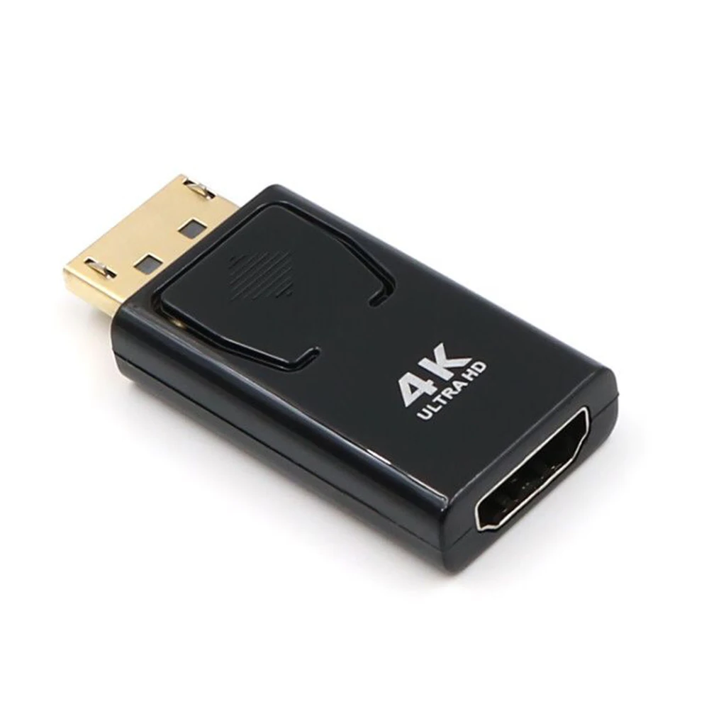 4K 1080P ديسبلايبورت إلى HDMI-متوافق مع محول DP ذكر إلى أنثى HDMI-متوافق مع محول الصوت والفيديو للكمبيوتر TV المحمول