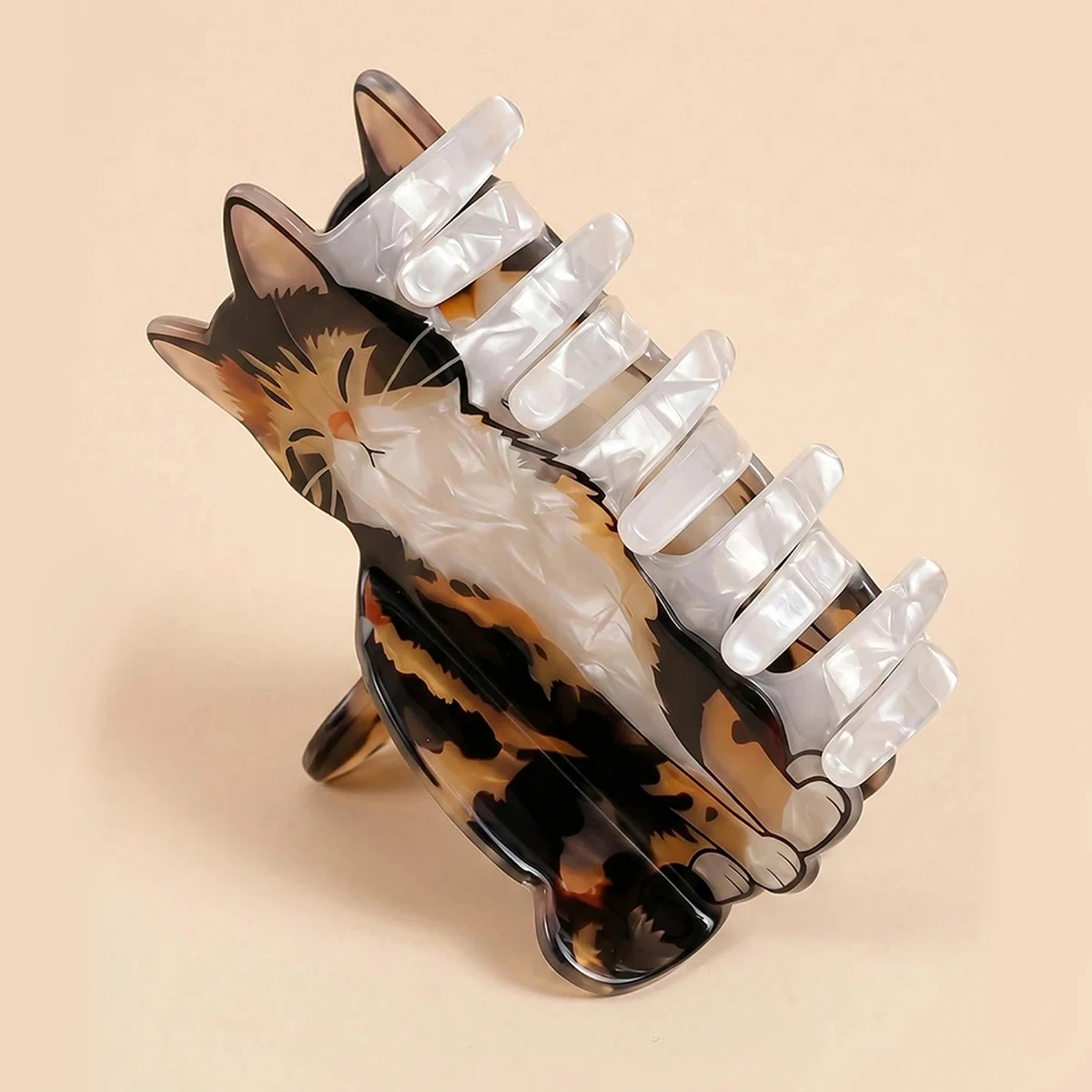 Niedliche Katzenhaarspangen, Cartoon-Katzenmotiv, geliebte Kätzchen-Haarspange, Mädchen-Haaraccessoires, geeignet für Campus, Partys. – Detail 6