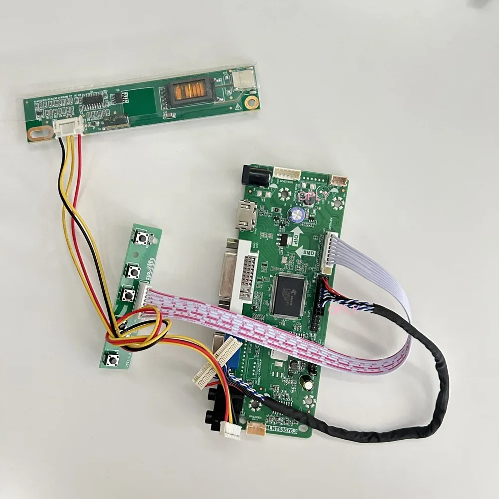 HDMI-compatible VGA DVI M.NT68676 Controller board kit for LTN170WU B170UW01 17