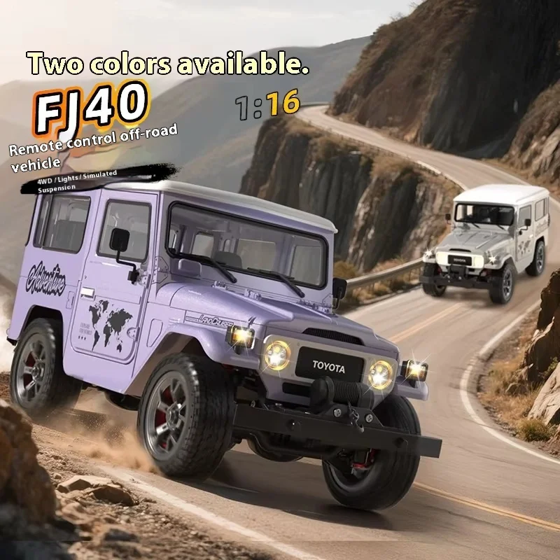 

Горячая Hengguan 1:16 Hg4-211 Toyota Fj40, модель автомобиля, металлический амортизатор, полный привод, внедорожный автомобиль с дистанционным управлением, подарок для мальчика
