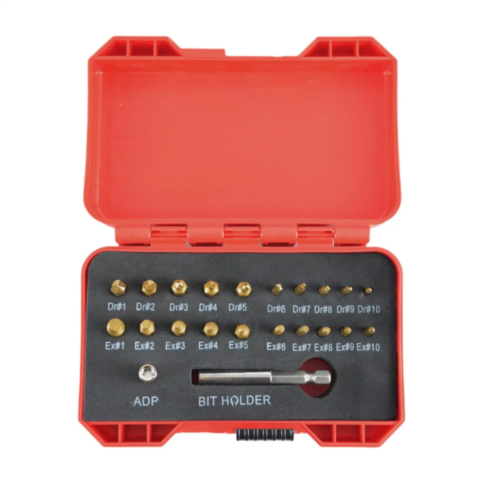 

Durable Drill Bit Damaged Screw Extractor Set for Removing Stripped Screws Bolts in Professional Settings
