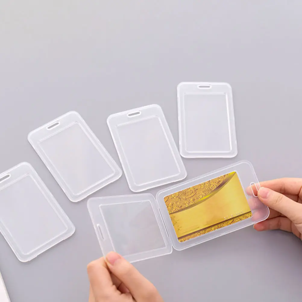

15Pcs Public Bus Card Holders Protective Plastic Covers Transparent Sleeves for Daily Use Holder Cover