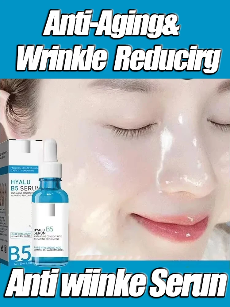 

Pure Hyaluronic Acid Facial Serum Anti Wrinkle Aging Face Lift Tightening Reduce Eye Finelines Moisturizing Korean Cosmetics