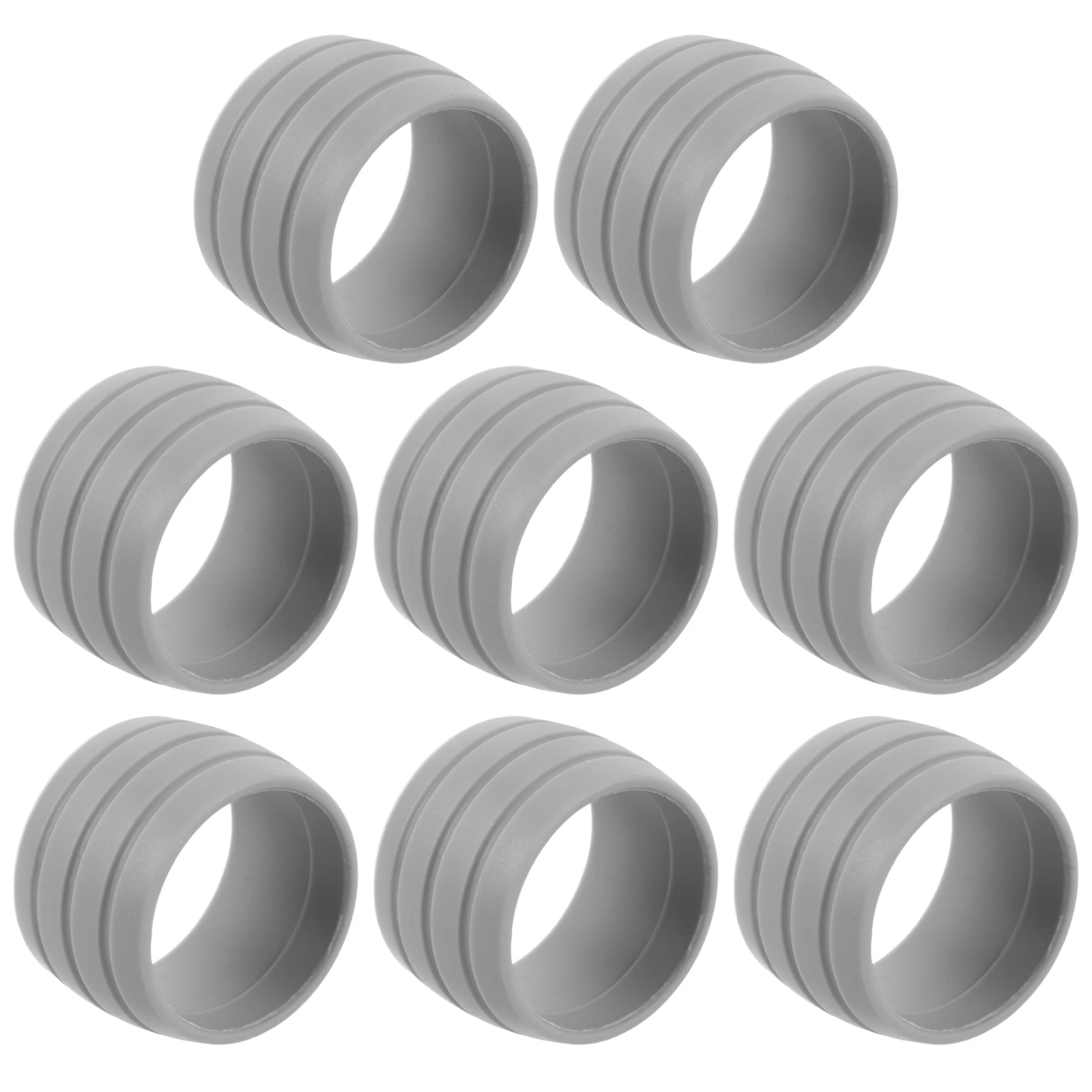 

8pcs Handlebar Wrap Nonslip Silicone Tape for Mountain Bike Fixing Ring Cable Management Strap Grips Durability